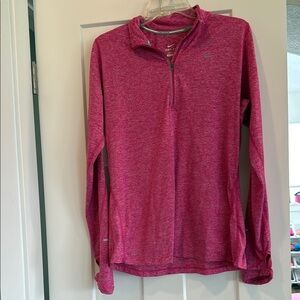 Nike Pink Quarter-Zip Pullover